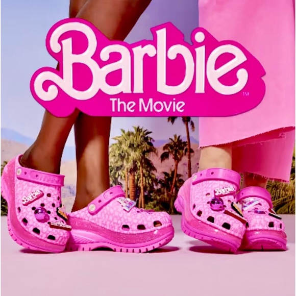 ★Crocs x Barbie★The Movie Classic Mega Crush Clog★ Crocs x Barbie Classic Clog Shoes The Movie Mega Crush BRAND